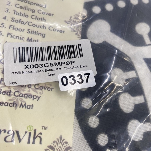 Pravik Hippie Bohemian Tapestry Wall Hanging Decoration for Room 13 + Ways - Picture 4 of 4